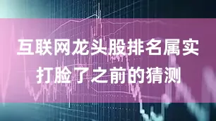 互联网龙头股排名属实打脸了之前的猜测